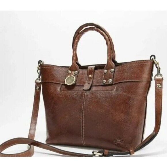 Patricia Nash Analia Top Handle Crossbody Tote Cognac,Bag